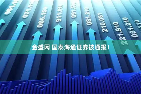 金盛网 国泰海通证券被通报！